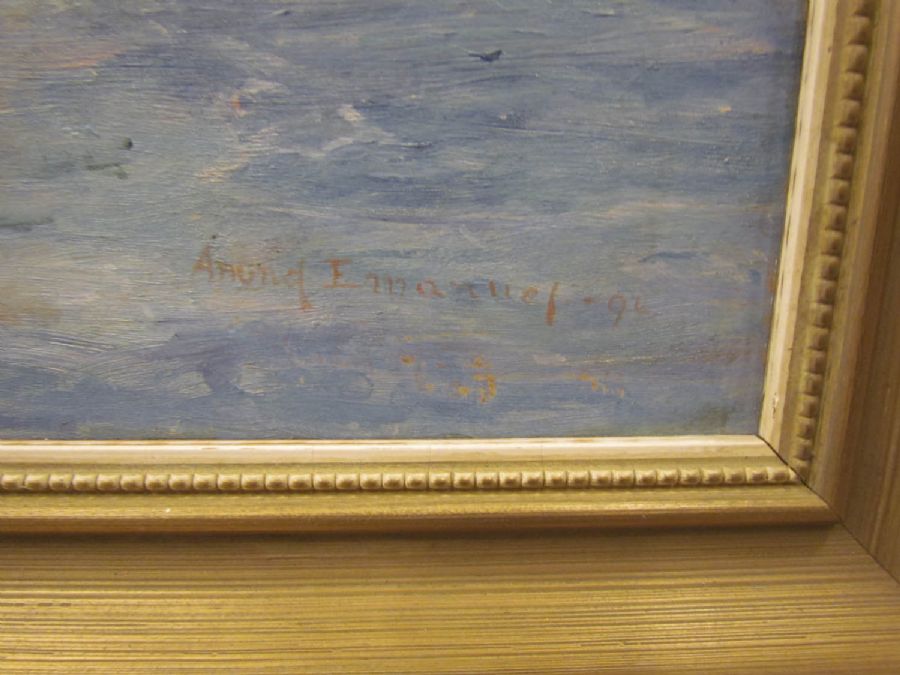 Oljemålning, Anund Emanuel, 1894, Medelhavet, 54x38